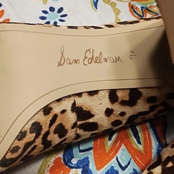 Sam Edelman 9.5 Leather Heels - Picture 5 of 7